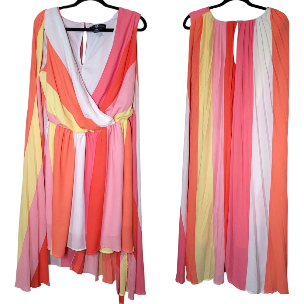 Gorgeous Ashley Stewart Cape Dress